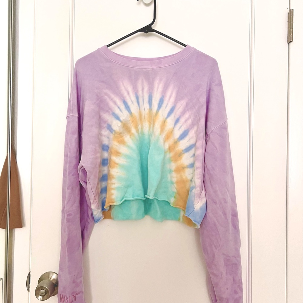 Women’s Cropped Tie Dye sweatshirt